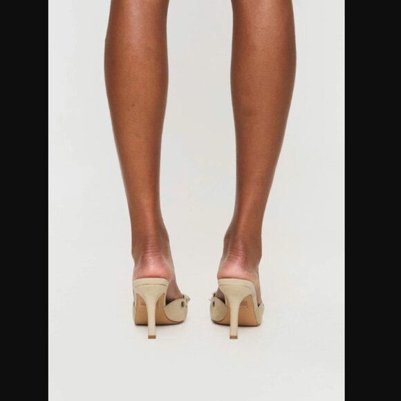 Princess Polly Lemonade Charisma Taupe Pointed Toe Heels 8 - Picture 4 of 11